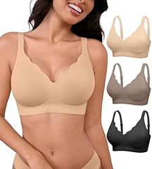 Black,skin,gray-scalloped 3pack