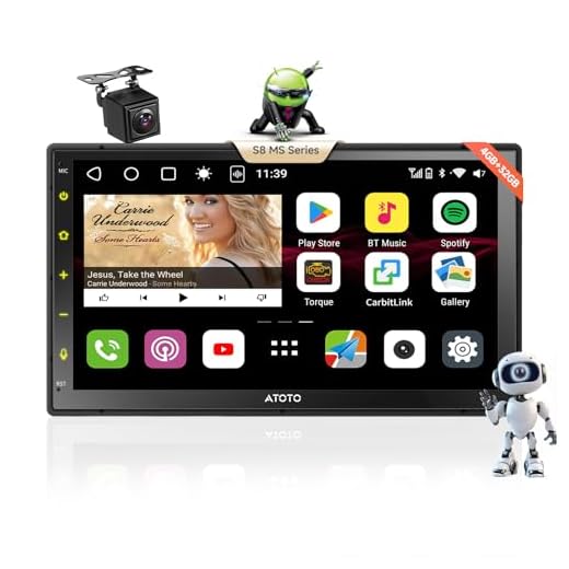 Best Android Car Stereo and Touchscreen Navigation Head Units ATOTO S8 Ultra Double Din Car Stereo, 7 Inch Android Car in-Dash Video Receiver, Wireless CarPlay & Android Auto, Dual BT w/aptX HD, Gesture Operation, VSV&LRV, Built-in 4G Cellular Modem, S8G2A78UL-A