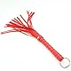 Boowhol Mini-Flogger Reitgerte erotik Lederpeitsche 28cm mit Troddel Ganzkoerperkitzeln Massage Sexspielzeug