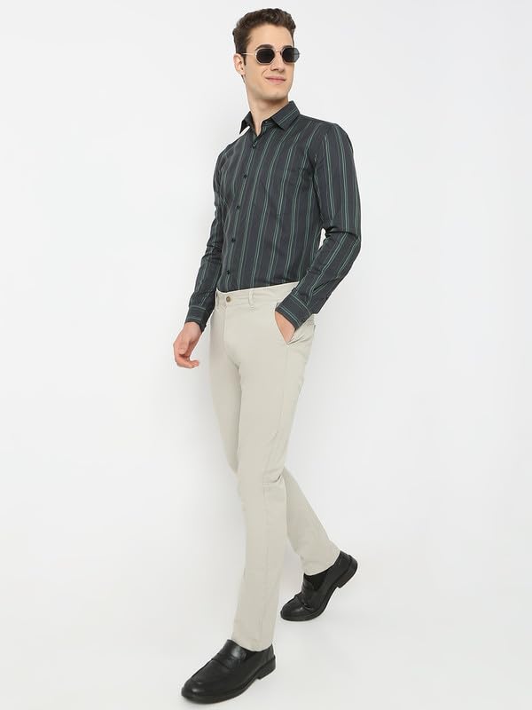 Image of Men's Striped Cotton Formal Shirt