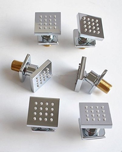 Robinet de douche encastrable ciel de pluie LED et douchette à main