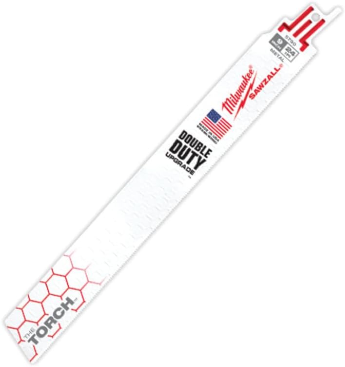 Metal Cutting Reciprocating Saw Blade, 12 In