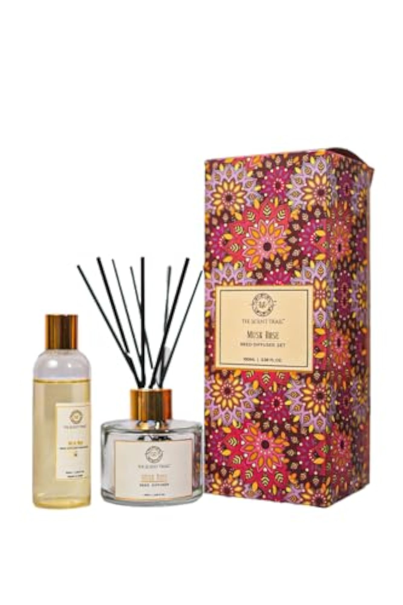 Musk Rose Reed Diffuser Set, Perfect Scented Candles