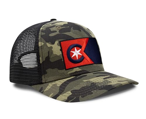 Image of International Tie City Hat for Men and Women, Adjustable Snapback Trucker Baseball Cap with Embroidered Patch