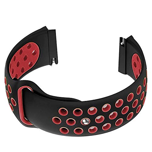 Image of ACM Watch Strap 22mm compatible with Fossil Gen 5 Carlyle Smartwatch | Silicone Belt Sports Dot Band