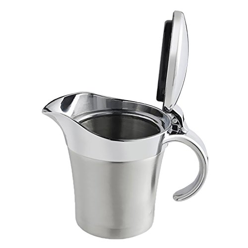 Saucière thermique à double paroi avec couvercle Argenté 450 ml