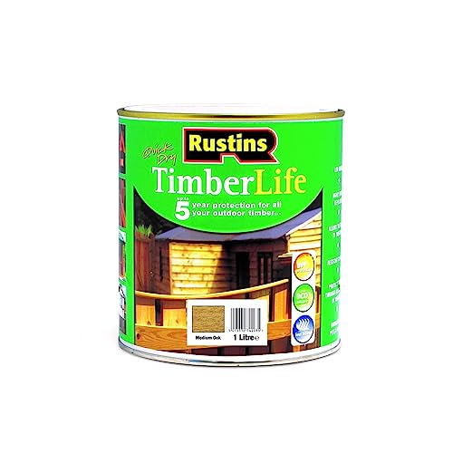 Rustins TLMO1000 1L Timberlife Medium Oak, Brown 1 Rustins TLMO1000 1L Timberlife Medium Oak, Brown