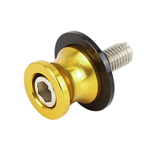 F FIERCE CYCLE 10mm Diabolo Support Bras Oscillant Bobine Curseur Vis Universel CNC Doré pour Moto Cover