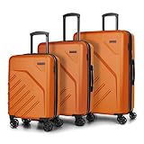 Swiss Mobility LGA Collection 3 Piece Hard Shell Luggage Set, Expandable Suitcases with 360-Degree S