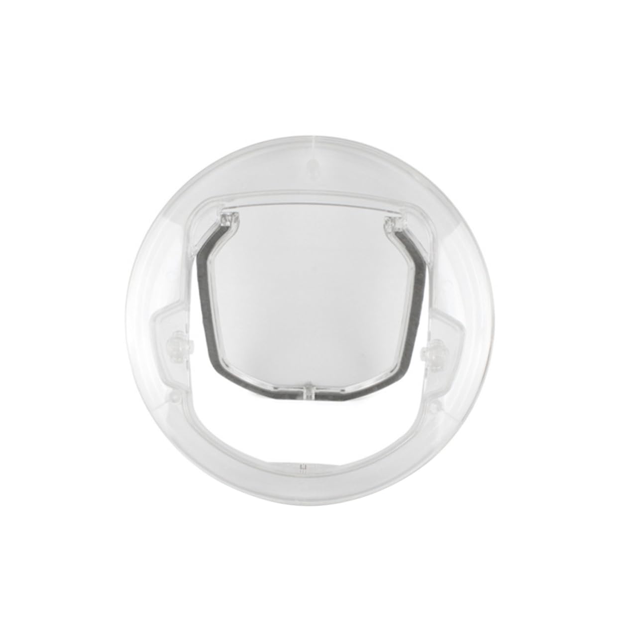 Toyvian Transparent Cat Door Durable Pet Entry Exit Door for Cats Kittens Quiet Brush Design Material for Home Use