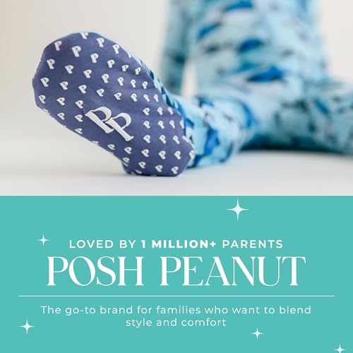 Image of Posh Peanut Baby Rompers Pajamas - Newborn Sleepers Boy Clothes - Kids One Piece PJ - Soft Viscose from Bamboo