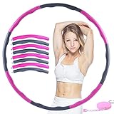 【Alta Calidad y Duradero】Hula Hoop está hecho de material PP ecológico y espuma espesa. Resistente al desgaste, suave, hace que su proceso de acondicionamiento físico sea más seguro y más cómodo.