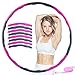 Herefun Hula Hoop Fitness, Hula Hoop Professionale per Design Staccabile a 8 sezioni, Hula Hoop Dimagrante con Mini Metro a Nastro per Addominale Allenamento Sportivo, Adulti e Bambini