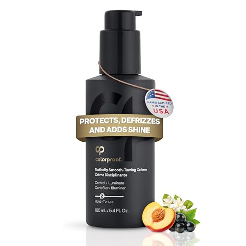 Colorproof Radically Smooth Taming Crème 5.4 Fl. Oz Smoothing Hair Cream with Black Currant, Jasmine & Peach Scent, Color Preserving and Humidity-Resistant Styling Cream