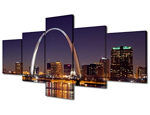 Paysage urbain du Missouri cadre prêt à accrocher salon
