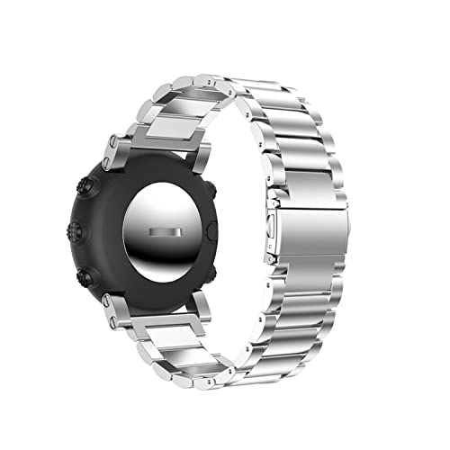 Bracelet de montre en acier inoxydable compatible Suunto - Accessoire Smart Watch
