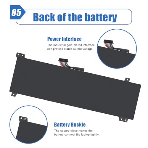 Image of L22B4PA0 15.44V 60Wh Laptop Battery for Lenovo Legion Slim 5 16APH8 16IRH8 Series 5B11K38530 SB11K38532 5B11K38526 SB11K38527 5B11K38529 SB11K38533