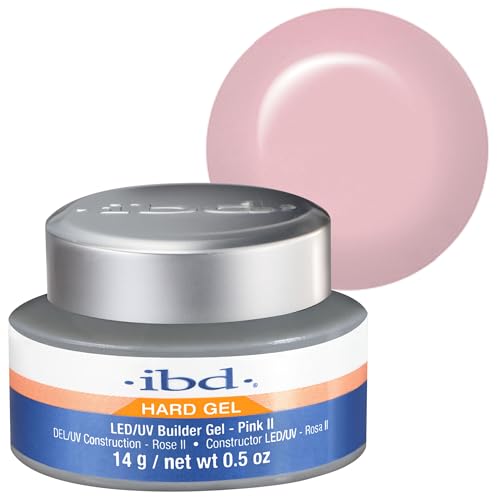 IBD Hard Gel – LED/UV Builder Gel Pink II, 1er Pack (1 x 14 g...