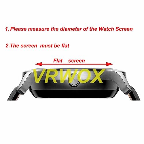 VRWOX [ 3-Pcs For Universal Round Watch HD TPU Nano Screen Protector,Anti-Scratch, Anti-Fingerprint, Bubble Free ?30MM?