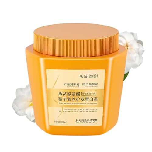 Amino Acid Essence Hair Protein Cream Birds Nest Amino Acid Essence Luxury Nourishing Hair Protein Cream for Dry Curly or Straight Thin Fine Hair