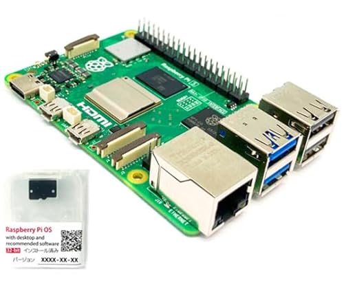 �����d�q�Y�� Raspberry Pi 5 4GB Raspberry Pi OS �C���X�g�[���ς�SD�t RASPi5-SDST 1��