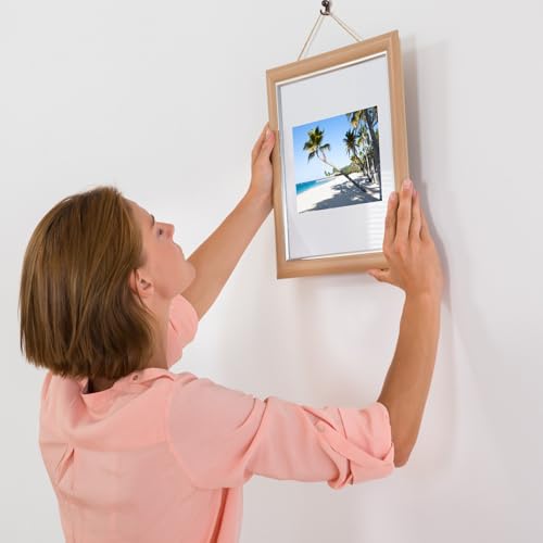 Image of Jetec 30 Pieces Metal Push Pin Hangers Pin Wall Hooks Picture Hanging Picture Nails Frame Oil Painting Hooks on Wooden or Fabric Wall for Home or Office (Bronze)