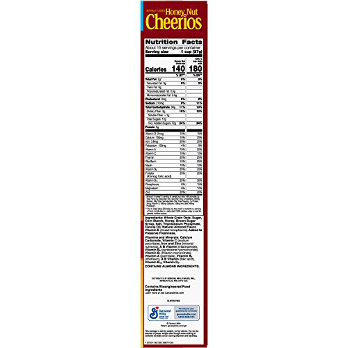 Honey Nut Cheerios, Cereal with Oats, Gluten Free, 19.5 oz - Thumbnail 7