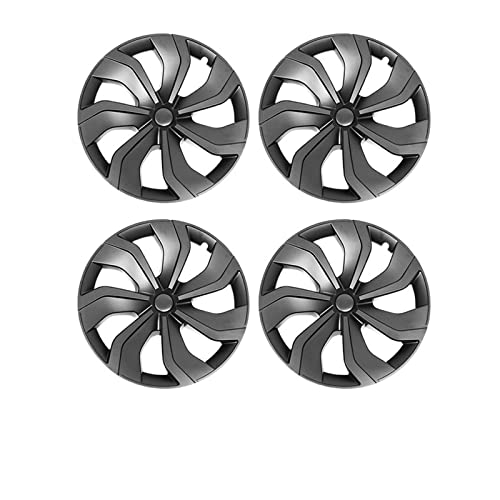 Compatible With Tesla Model Y 19 Inch Machine Armour Blade Hub Cover Car Full Coverage Wheel Hubcaptrim Kit Exterior Accessories Decoration #TOP3
