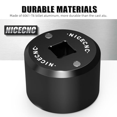Image of NICECNC Black 32mm Fork Topcap Socket Tool Compatible with Can Am Maverick X3 4x4 Turbo DPS 2017, X3 R 4x4 XDS Turbo DPS 2018, X3 4x4 XRC Turbo DPS 2019, See Fitments