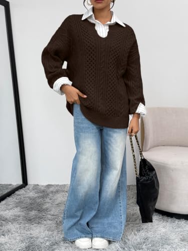 TRENDY QUEEN Oversized Cable Knit Sweaters xx use - image 6