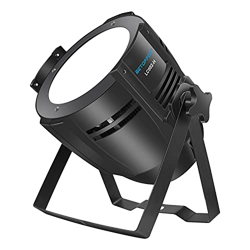 BETOPPER Stage Lights, 200W COB LED Stage Spotlights, Warm & Cold White LED Par Lights, DMX/Master-Slave DJ Lights, Spotlight/Fresnel Lights for Church, Wedding, Theater, Photo Studio