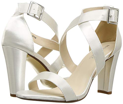 Dyeables Women's Colbie Heeled Sandal, White, 7 M Us #TOP6