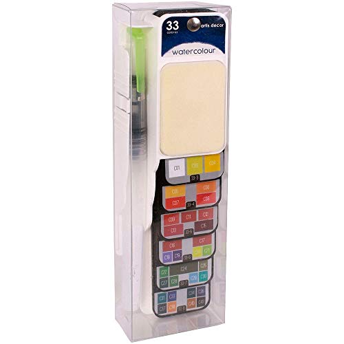 Caja Acuarelas Abanico ARTIS DECOR 33 Colores