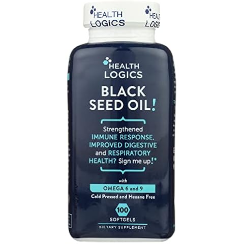 Health Logics Black Seed Oil Soft Gel, Hexane Free, 100 Capsule (Pack of 3) Cover