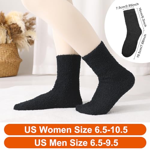 Image of Jspupifip Fluffy Socks for Women | Soft Home Slipper Socks Winter Fluffy Sleeping Christmas Sock, 6 /10 Pairs