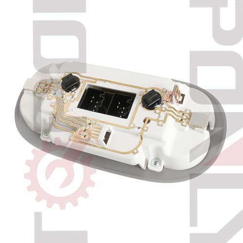 Image of Overhead Console LED Dome Map Light Lamp | Fits Ford F150 2004-2008, for Lincoln Mark LT 2006-2008 Truck | Replaces 7L3Z-18519A70-BC Interior Cab Lights with Sunroof and Rear Window Switch (Grey)