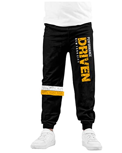 Image of KYDA KIDS Boys 100% Cotton Track Pants | Premium Printed Soft Single Jersey Fabric | Elastic Waist Loose Fit Summer Full Length with Rib Hem (Pack of 2)
