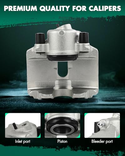Image of SCITOO - Front Right Disc Brake Caliper Assembly w /o Bracket For Audi,For Volkswagen Models - For A1,For A3,For Beetle,For Bora,For CC,For Eos,For Golf,For Golf SportWagen,For Rabbit,For TT 19-2975