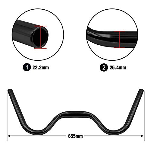 SENQI Mountain Bike Road Bike Handlebar Vintage Style Riser