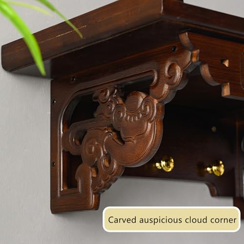 Altar de Buda para pared con cajón y mesa de meditación de 60cm 5