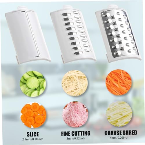 Rallador Eléctrico con 3 Accesorios para Queso y Vegetales miniatura 6