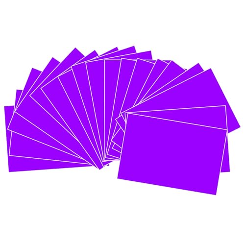 18 Pcs Color Correction Gel Light Filter,Transparent Overlays Lighting Gels Colored Plastic Sheets,Colored Film for Lights Photography Lamp Reading,Landscape Led Covers A4 Size (Purple)