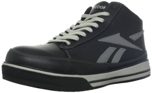 Reebok Work �����Y Woha RB3755 ���S�C�A�u���b�N/�O���[, �u���b�N/�O���[, 7 Wide