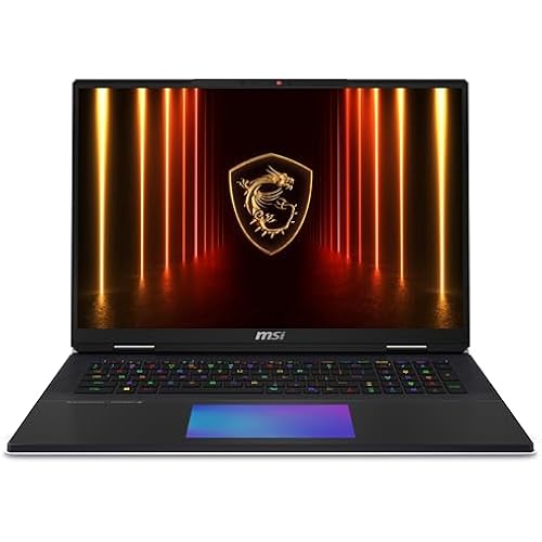 msi Titan 18 HX AI 18" 120Hz MiniLED UHD+ Gaming Laptop: Intel Ultra 9-285HX, NVIDIA Geforce RTX 5080, 64GB DDR5, 4TB NVMe SSD, Thunderbolt 5, Wi-Fi 7, Win 11 Pro: Black A2XWIG-616US
