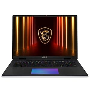 MSI Titan 18 HX AI Gaming laptop - (18" UHD+, MiniLED, 120Hz,Intel® Core Ultra 9 285HX,NVIDIA® GeForce RTX 5080, GDDR7 16GB,DDR5 6400MHz 64GB RAM,6TB SSD,Windows11 Pro High-End) - Core Black