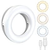 【Große Akkukapazität super langer Standby】Wir haben dieses Ringlicht speziell auf einen Akku mit großer Kapazität von 350 mAh umgerüstet, der nach vollständiger Aufladung 1,5 Stunden lang ununterbrochen verwendet werden kann. Machen Sie sich sicherer bei Make-up, Video, Live-Übertragung usw.