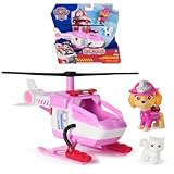 Juguete infantil de 3 años y + – El vehículo + figura Stella Pat Patrol Fire Rescue es adecuado para niños de 3 años y +; Las figuras de vehículos con cajas de peluche Pat Patrulla Canina son juguetes perfectos para niños y niñas a partir de 3 años