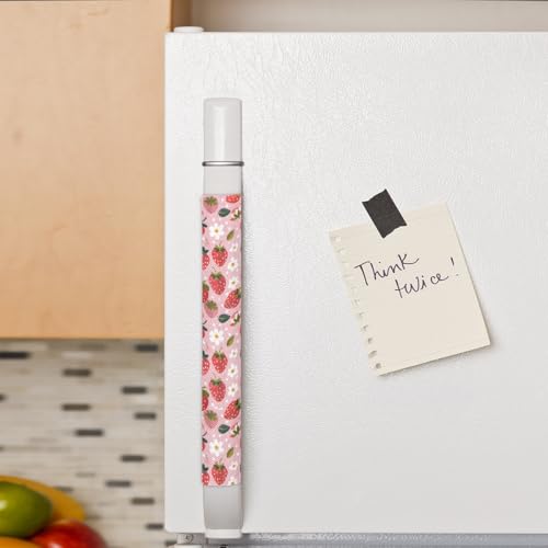 Image of Pardick Refrigerator Door Handle Covers Set of 2, Fruits Strawberries Fridge Handle Covers Appliance Handle Covers Protector for Microwave Oven Stove Dishwasher, Keep Your Kitchen Appliance Clean