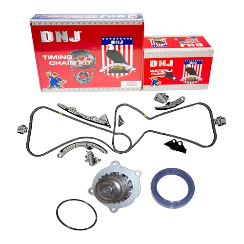 DNJ TK717WP Timing Chain Kit with Water Pump for 2001-2004 Subaru Outback 3.0L H6 24V DOHC 3000cc