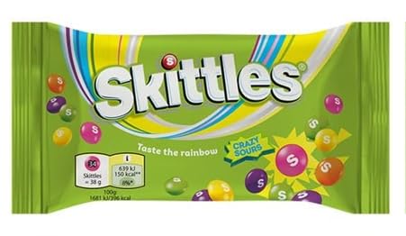 Skittles Sours Ekşi Meyve Aromalı Draje Şekerleme 38 g x 6